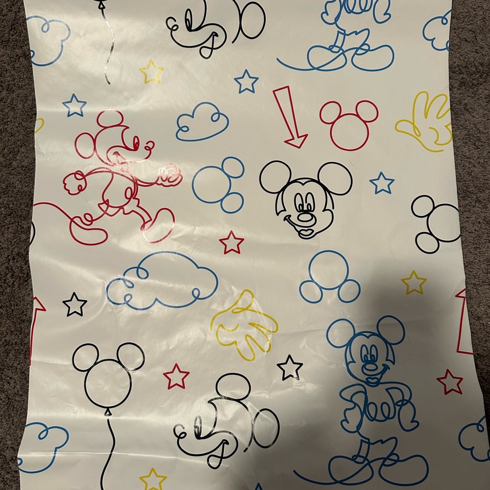 Mickey Mouse Patterned, Peel and Stick Wallpaper